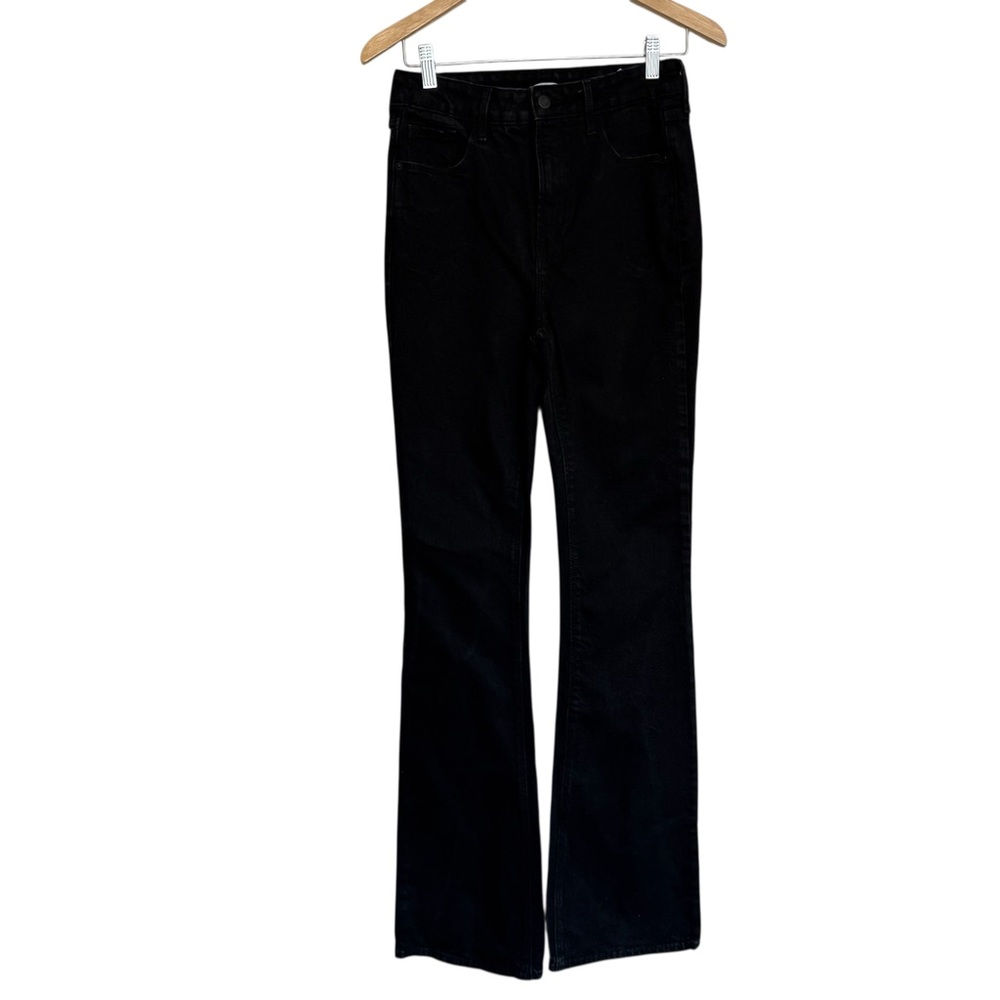 Old Navy Black Flare Extra High Rise Jeans Size 4 Tall